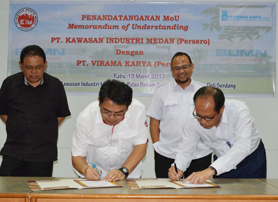 Signing Of MoU Between PT INDUSTRIAL AREA MEDAN Persero With PT