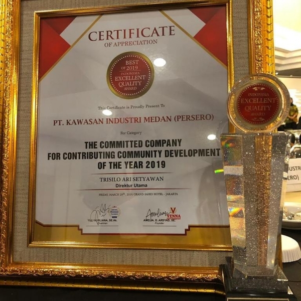 PT. KIM received an award from The Best Of 2019 Indonesia Excellent Quality