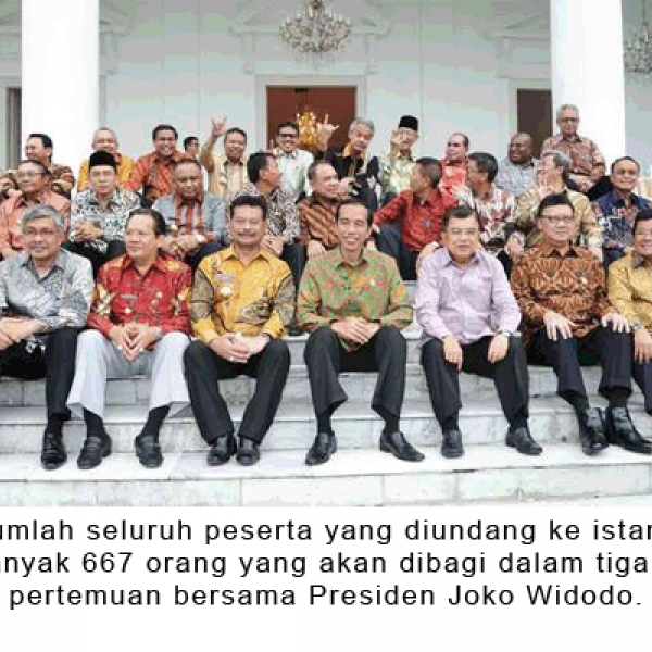 Jokowi Law Hundreds of Regional Head and Bos SOEs to the Palace