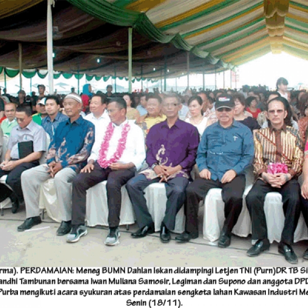 Dahlan Iskan and TB Silalahi Attend Event For Peace Celebration KIM Land Dispute