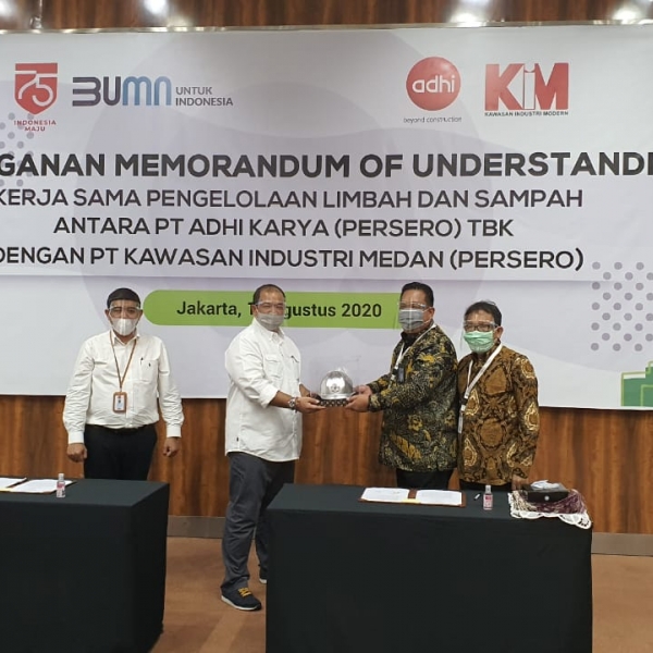 Signing of the MoU on the development of waste management business in the Medan Industrial Estate