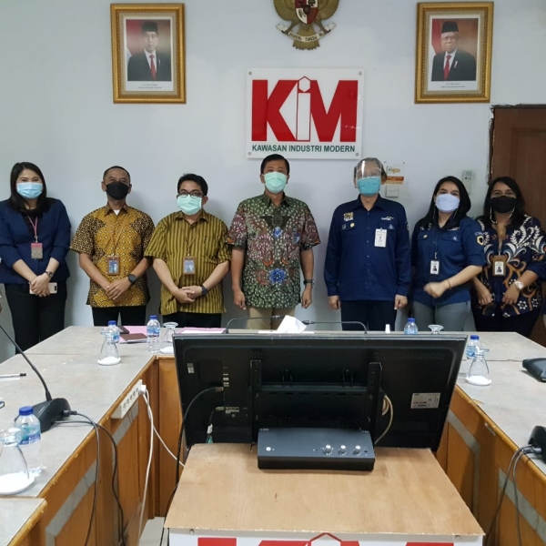 The visit of the Bank Mandiri from the KIM branch team to PT. KIM