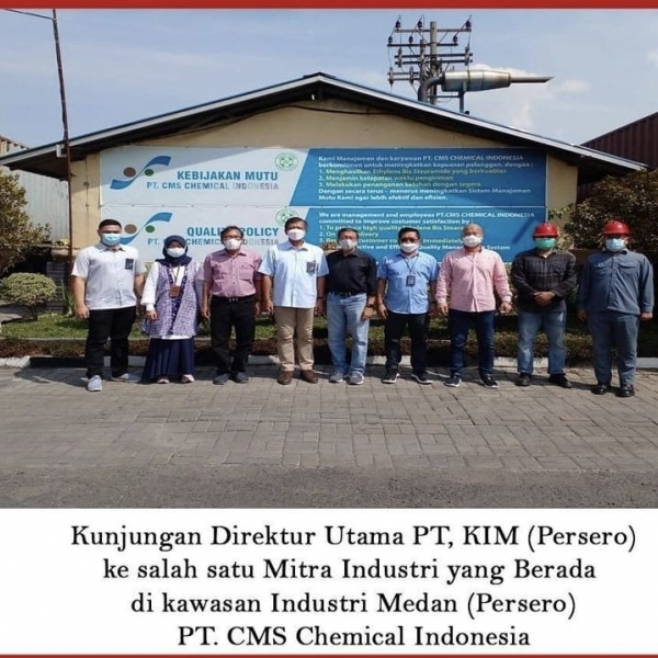 The visit of the President Director of PT KIM to PT CMS Chemical Indonesia