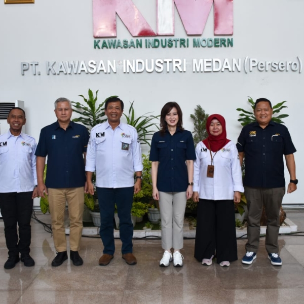 Visitation of the Vice President Director and Director of Institutional Relations of PT Bank Mandiri (Persero) to PT KIM