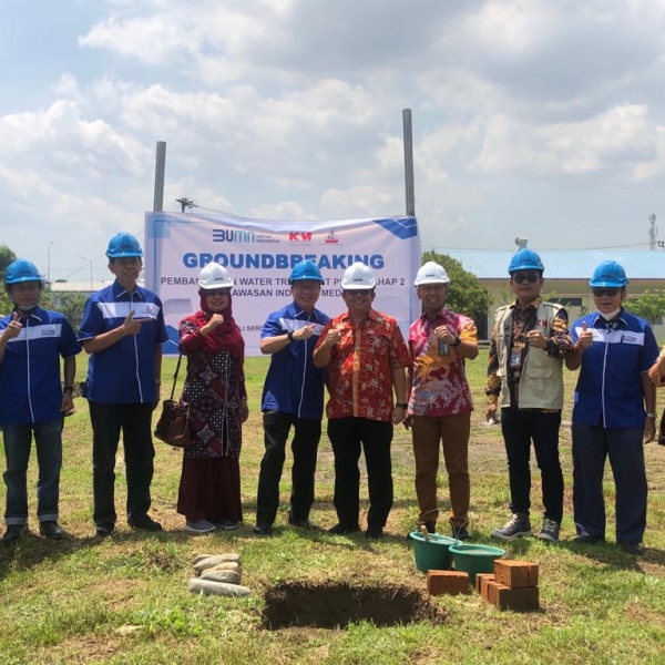 Groundbreaking of Clean Water Management Installation Construction