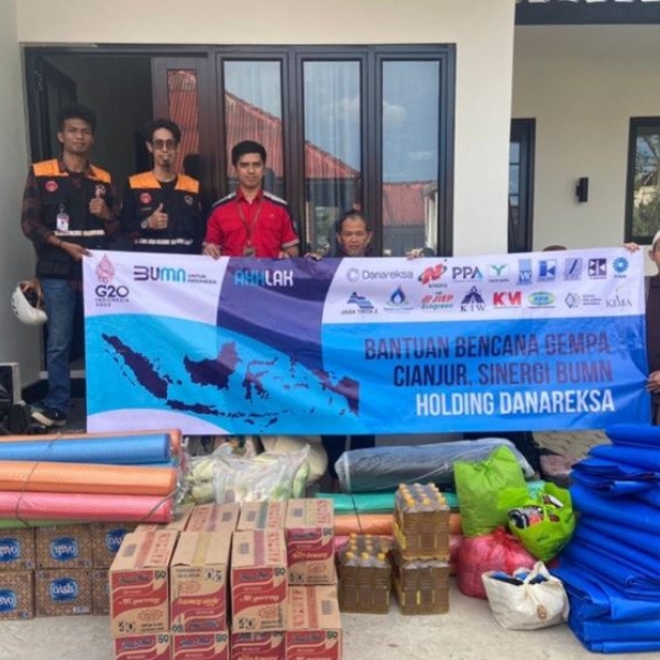 Holding Danareksa provides assistance to victims of the Cianjur earthquake