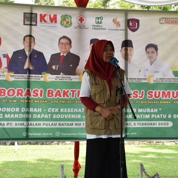 PT KIM collaborated with North Sumatra's KSJ, Kartini KSJ, Medan City Government, UDD PMI Deli Serdang,