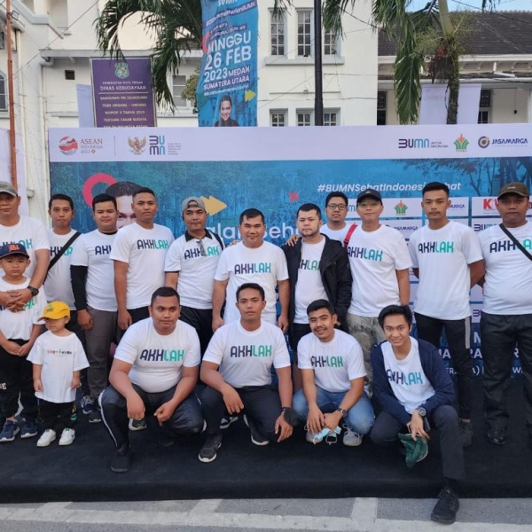 PT KIM berpartisipasi dalam jalan sehat bersama BUMN di Kota Medan