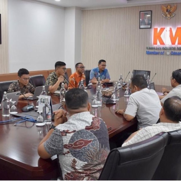 PT Kawasan Industri Medan held a coordination meeting with the Coordinating Ministry for Maritime Affairs and Investment and the Medan Industrial Estate Companies Association (Asperkim)