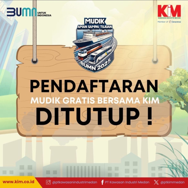 PENDAFTARAN MUDIK GRATIS BERSAMA KIM DITUTUP