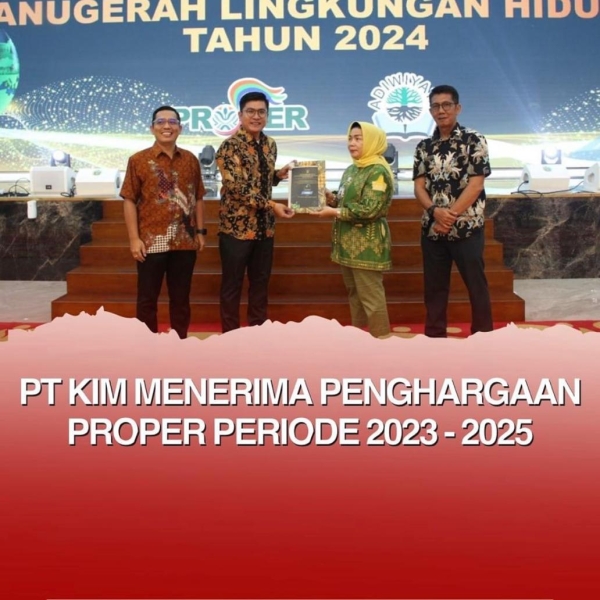 PT Kawasan Industri Medan Menerima Penghargaan Proper Periode 2023-2025
