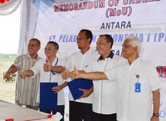 PT. KIM (Persero) Establish Cooperation with PT. Pelindo I (Persero) to Integrate Services Container