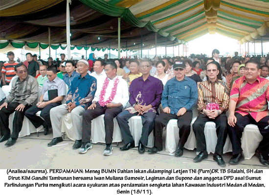 Dahlan Iskan and TB Silalahi Attend Event For Peace Celebration KIM Land Dispute