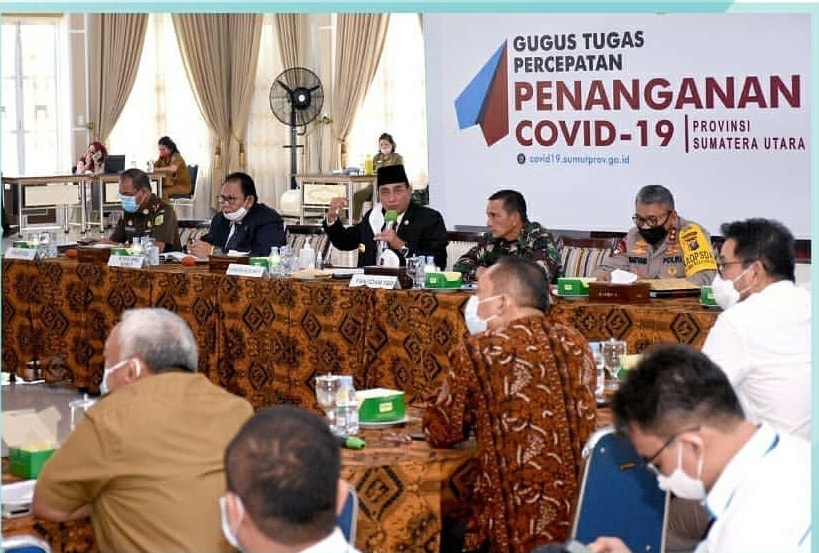 Meeting of all business actors in northern Sumatera with the Governor of North Sumatra