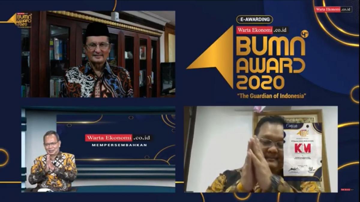 PT. KIM has received the Best Financial Performance of Indonesia Best BUMN Award 2020