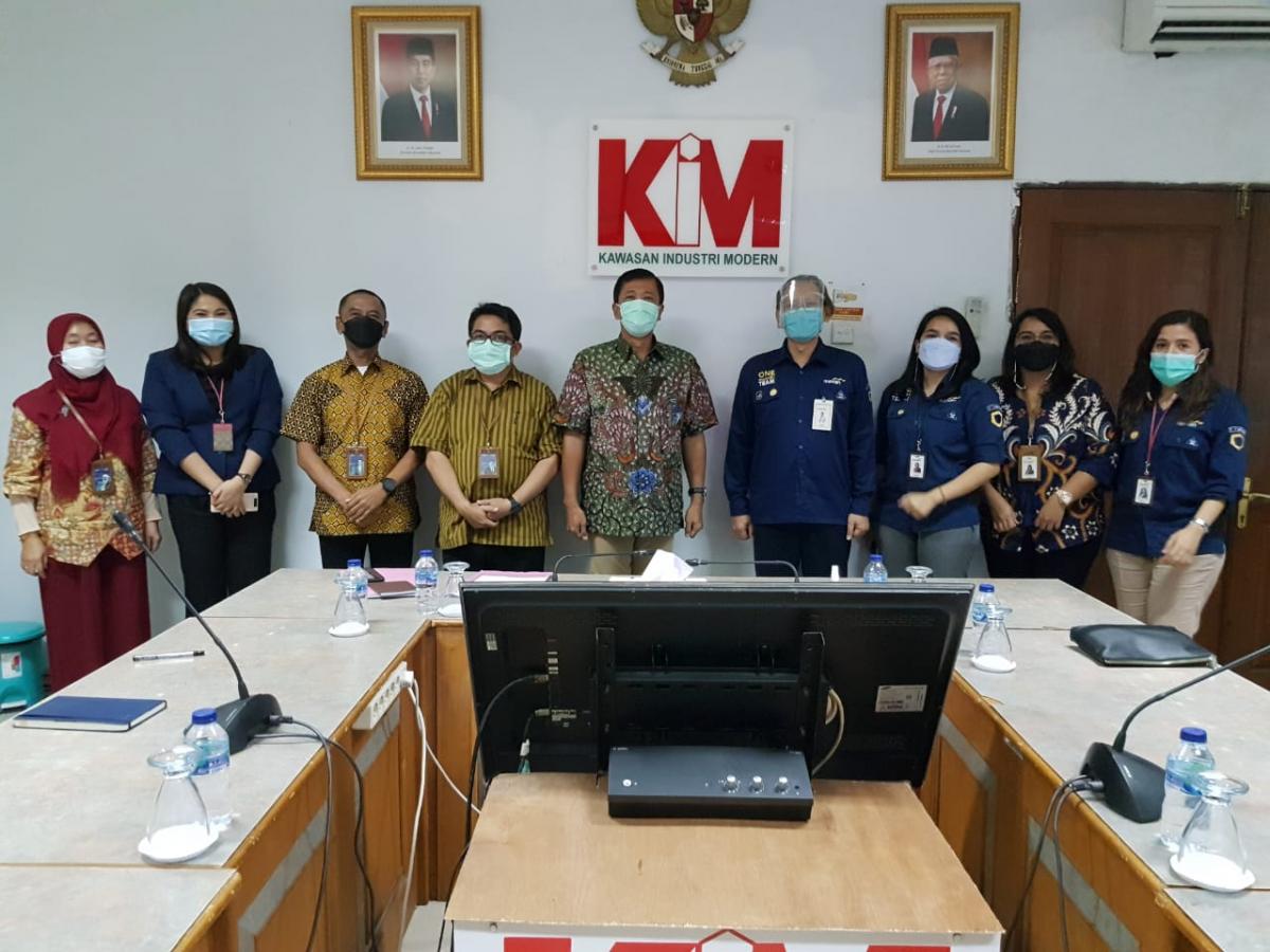 The visit of the Bank Mandiri from the KIM branch team to PT. KIM