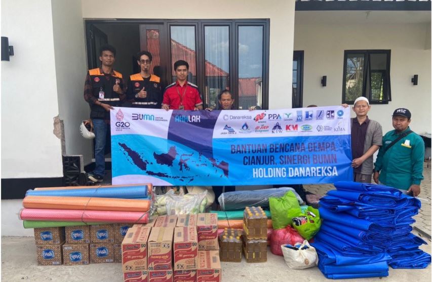 Holding Danareksa provides assistance to victims of the Cianjur earthquake