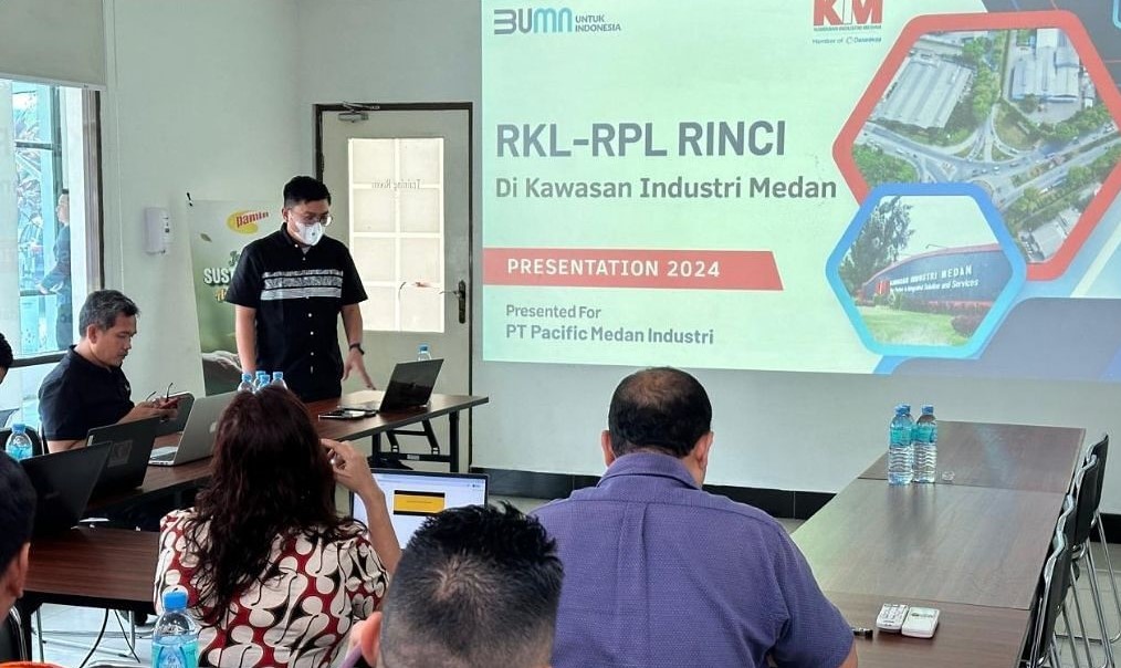 PT Kawasan Industri Medan served as a speaker in the Socialization of Detailed RKL-RPL Preparation held at PT Pacific Medan Industri.