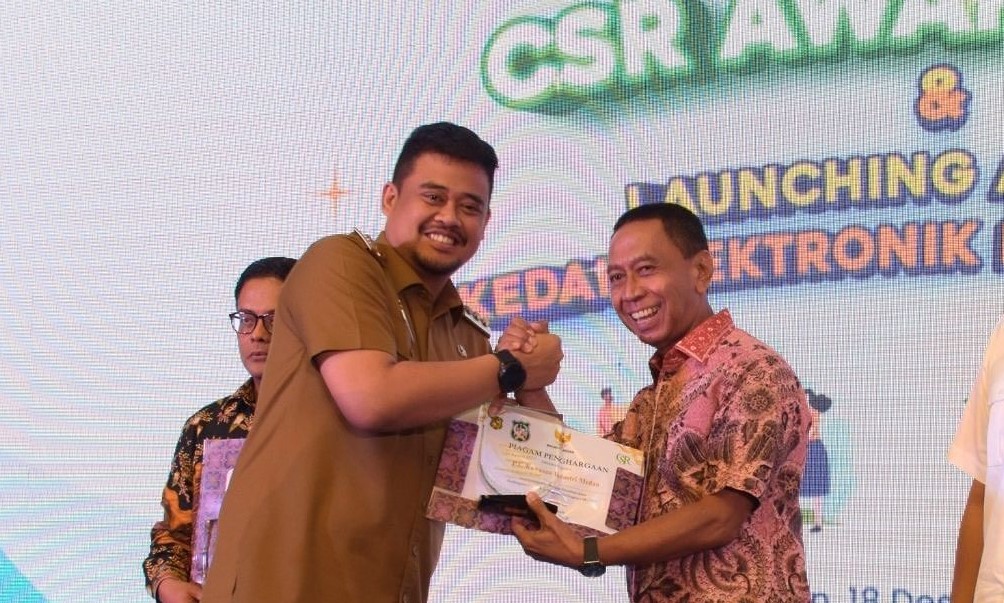 PT Kawasan Industri Medan participated in the CSR Award 2023 and the Launching of the Kedai Elektronik Medan (KEdan) Application