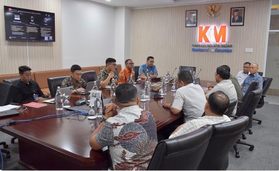 PT Kawasan Industri Medan held a coordination meeting with the Coordinating Ministry for Maritime Affairs and Investment and the Medan Industrial Estate Companies Association (Asperkim) 