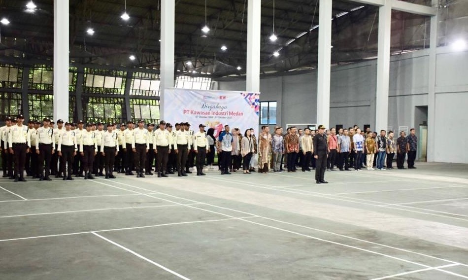 PT Kawasan Industri Medan held a ceremony to commemorate Youth Pledge Day