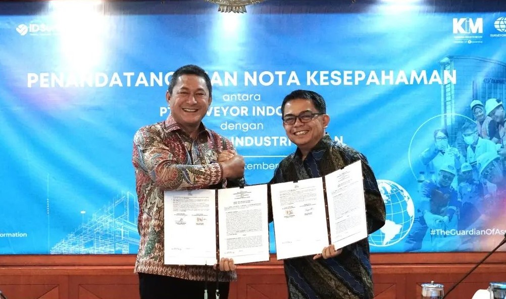 PT Kawasan Industri Medan dengan PT Surveyor Indonesia melakukan penandatanganan Nota Kesepahaman.